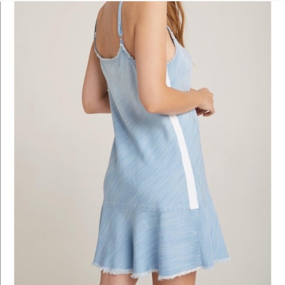 Bella Dahl Sky Blue A-Line Dress.Pit To Pit 19" - Picture 2 of 7